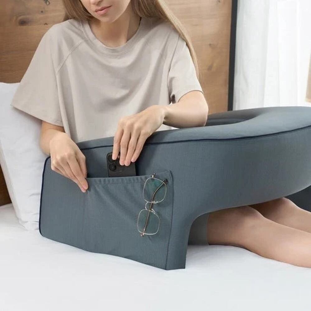Casual Living Reading Lap Desk Memory Foam Pillow Removable Cover Gray Open Box - Picture 5 of 9